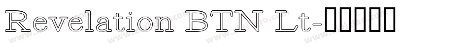 Revelation BTN Lt字体转换